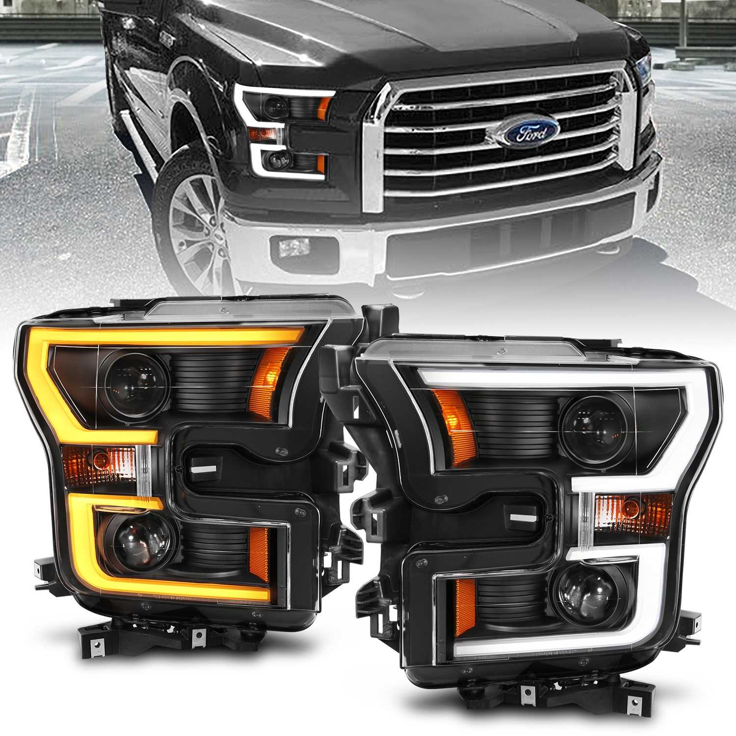 111357 Anzo USA Projector Headlight Set