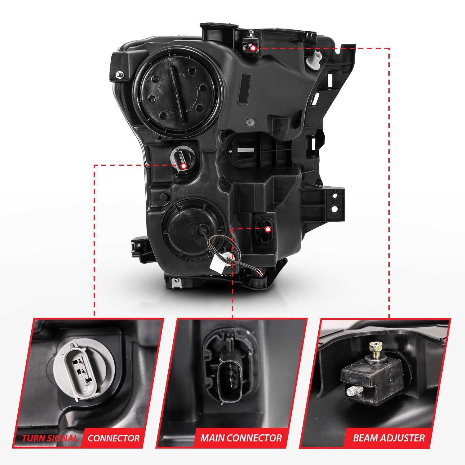 111357 Anzo USA Projector Headlight Set