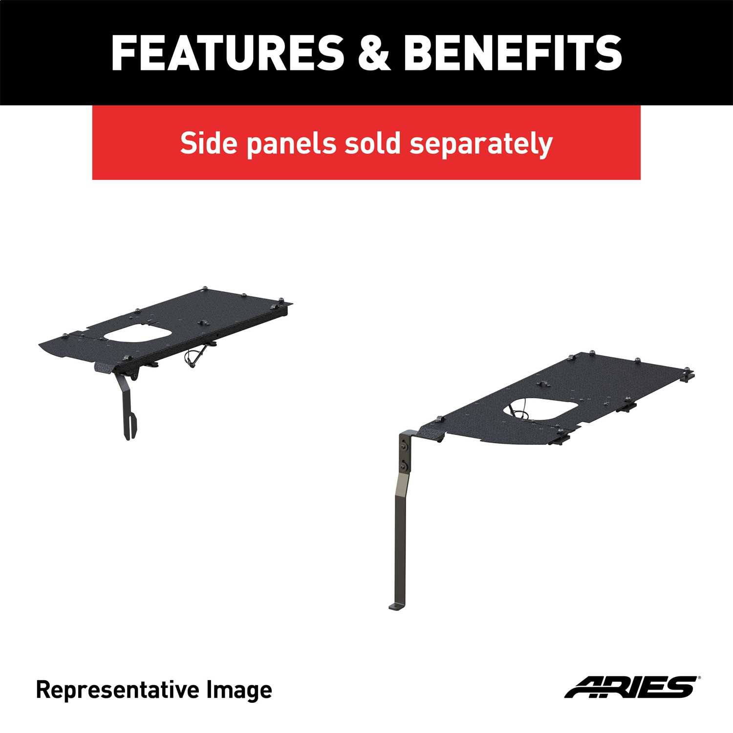 Alc25000 00 Aries Security Cargo Lid Buff Truck Outfitters