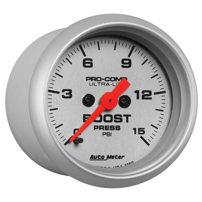 AutoMeter UltraLite® Electric Boost Gauge 4350, Woody's Accessories