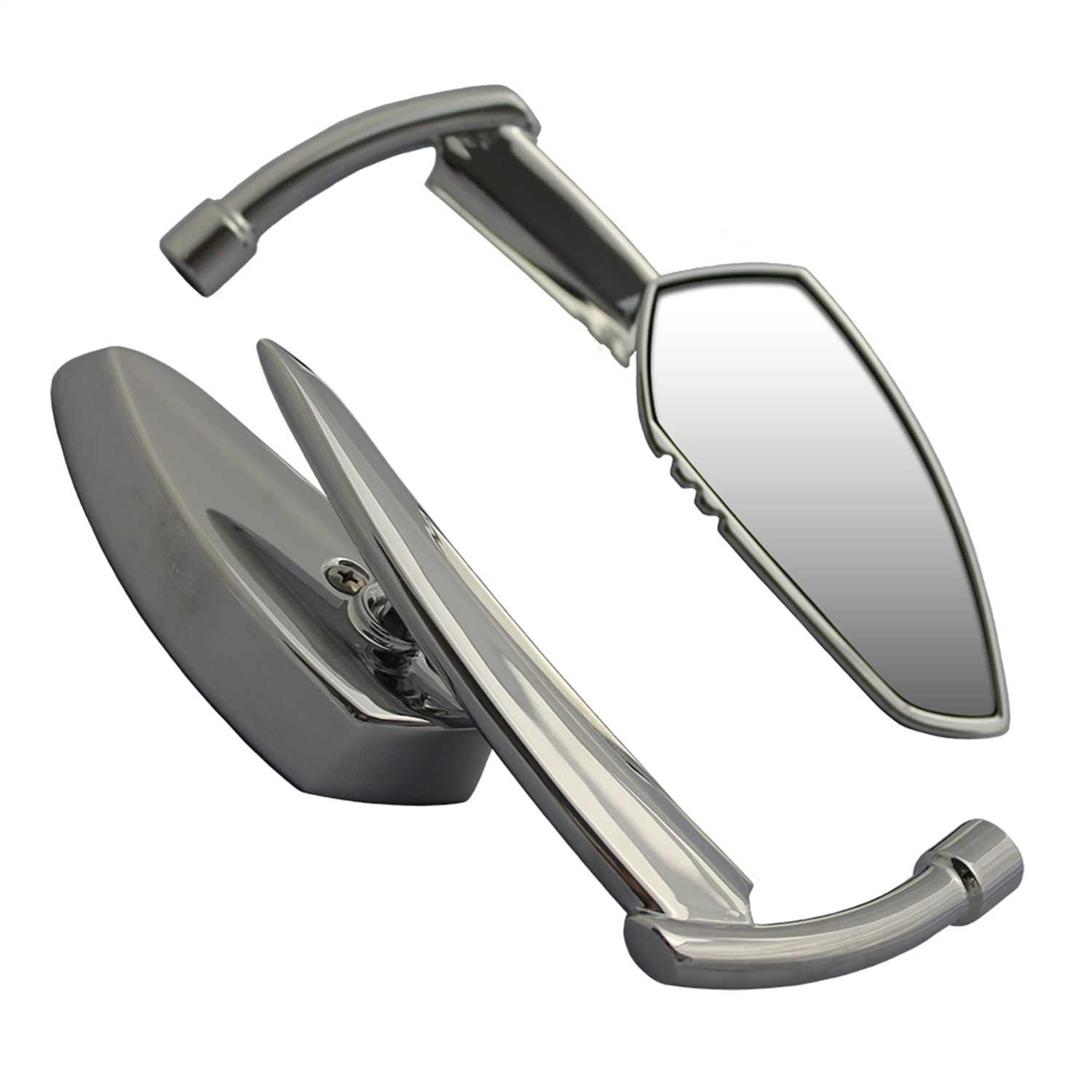 01909 CIPA Mirrors Motorcycle Serrated Blade Mirror Kit
