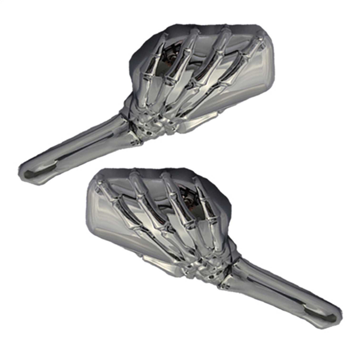 01915 CIPA Mirrors Motorcycle Skeleton Hand Mirror