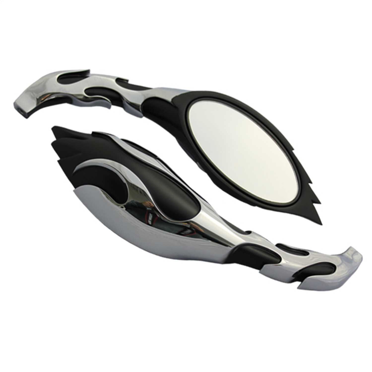 01919 CIPA Mirrors Motorcycle Flame Mirror Kit