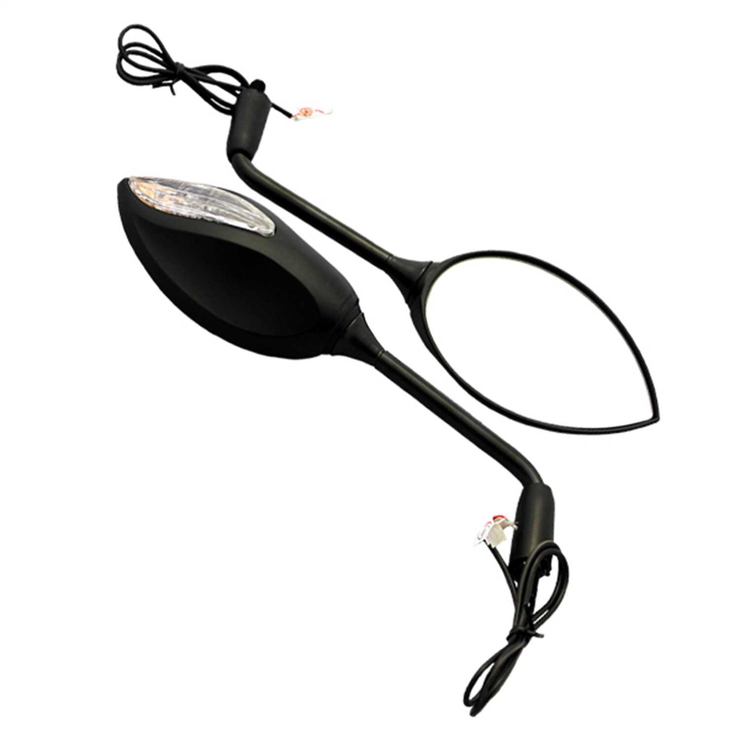 01936 CIPA Mirrors Motorcycle Sport Bike Lighted Mirror Kit