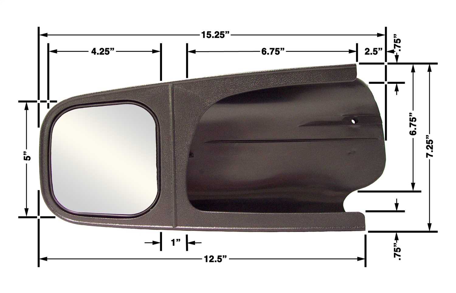 11501 CIPA Mirrors Custom Towing Mirror