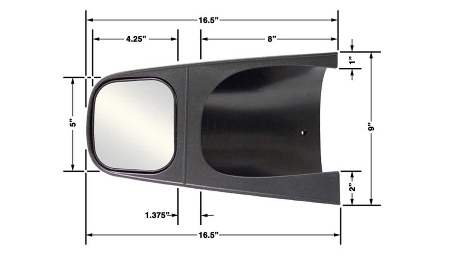 11600 CIPA Mirrors Custom Towing Mirror Set
