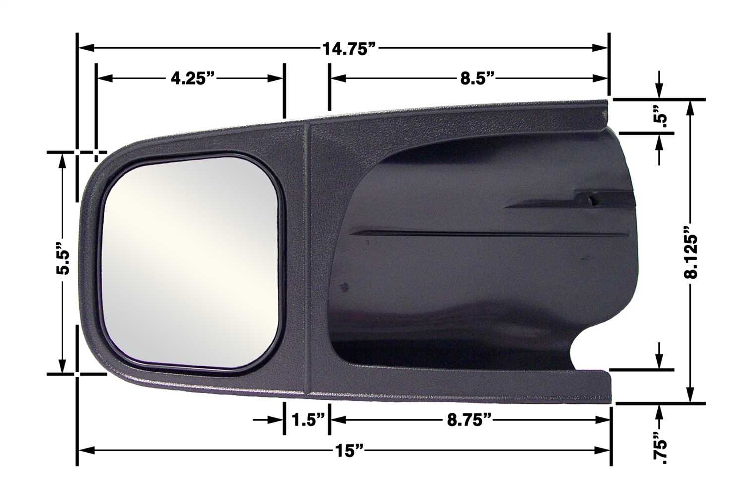 11902 CIPA Mirrors Custom Towing Mirror