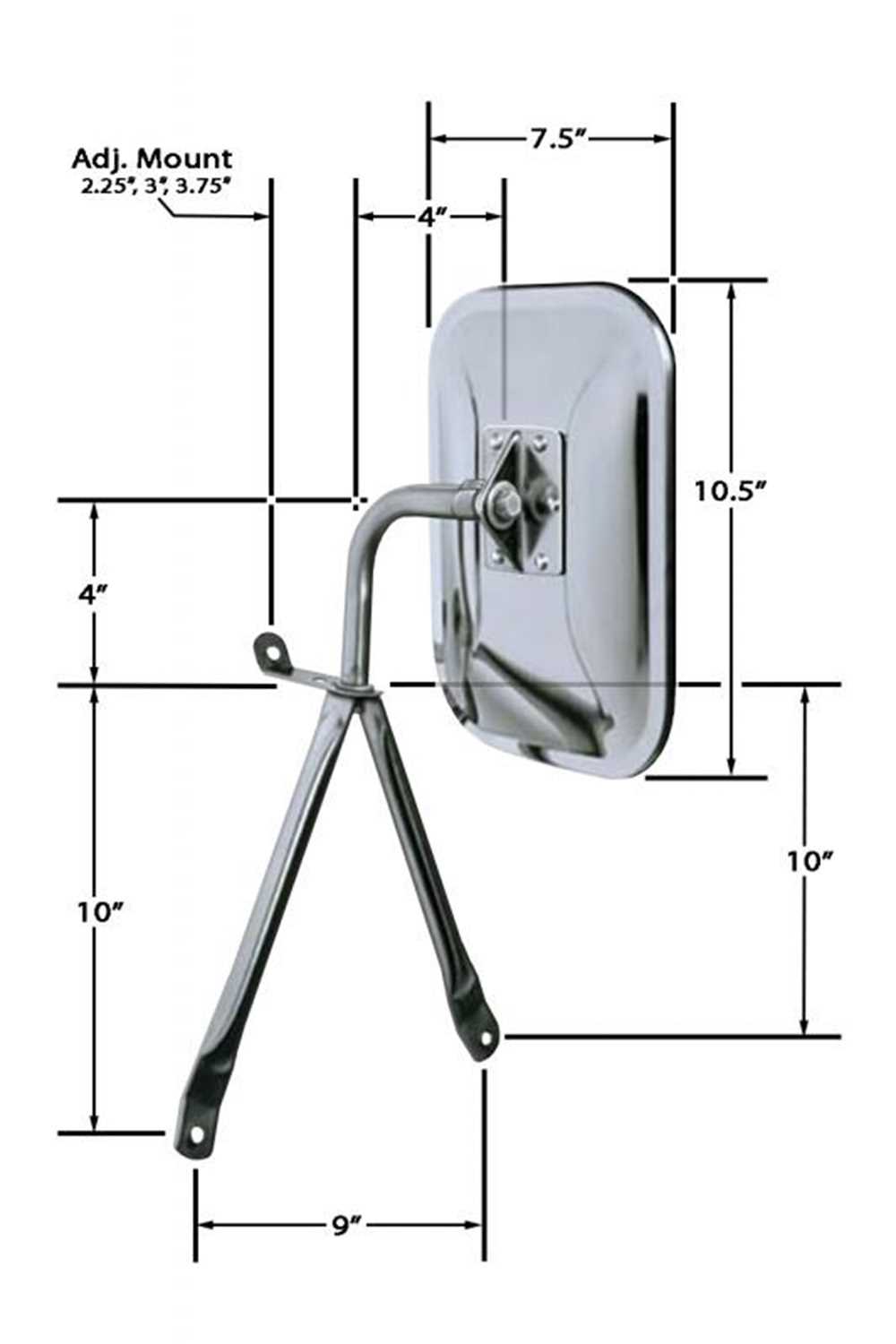 45500 CIPA Mirrors OE Style Lowmount Mirror