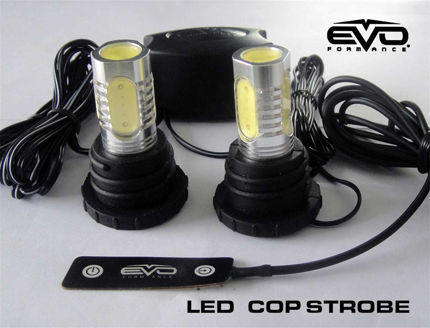 93191 CIPA Mirrors EVO Formance LED Cop Headlight Strobe