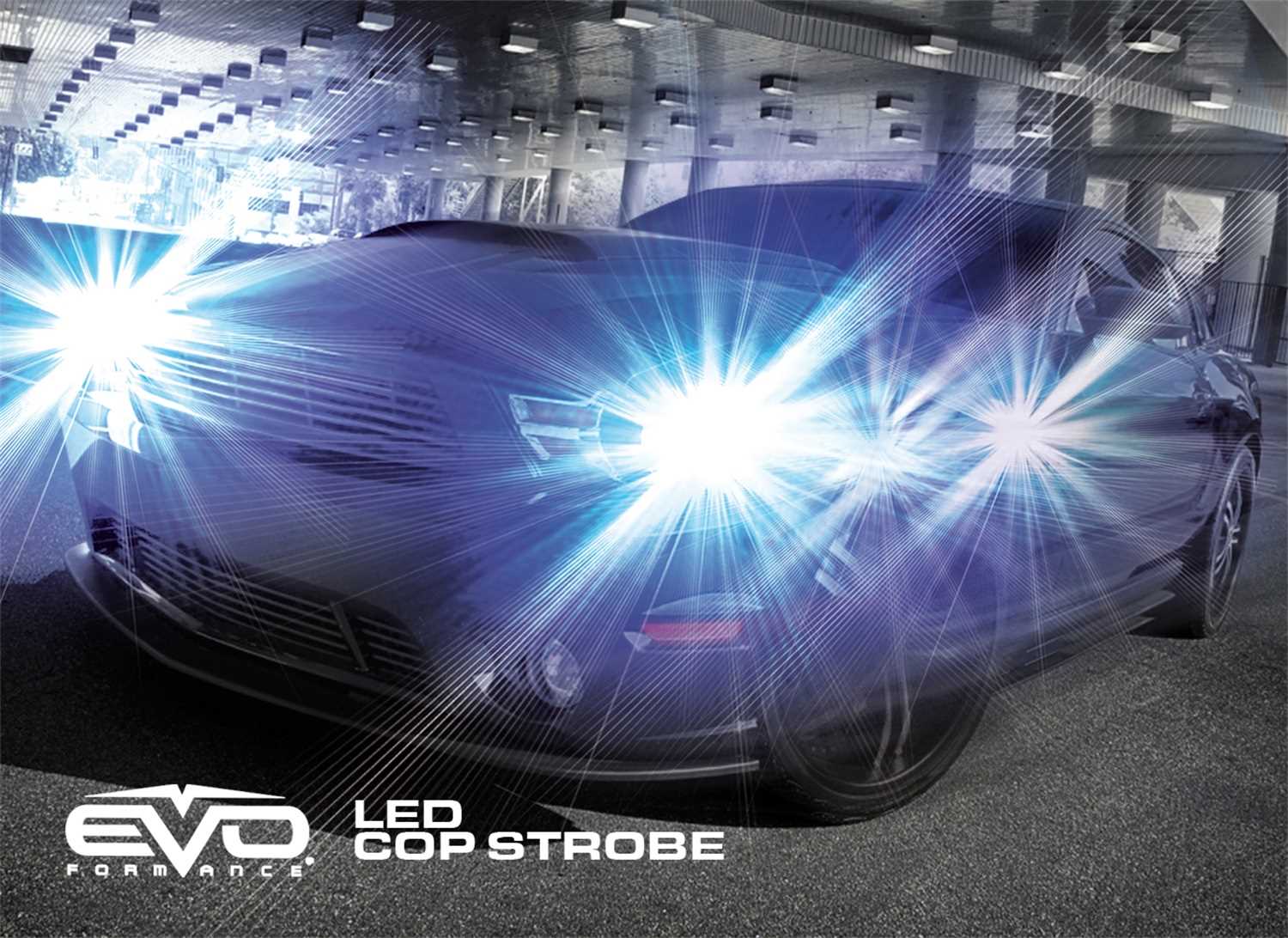 93191 CIPA Mirrors EVO Formance LED Cop Headlight Strobe