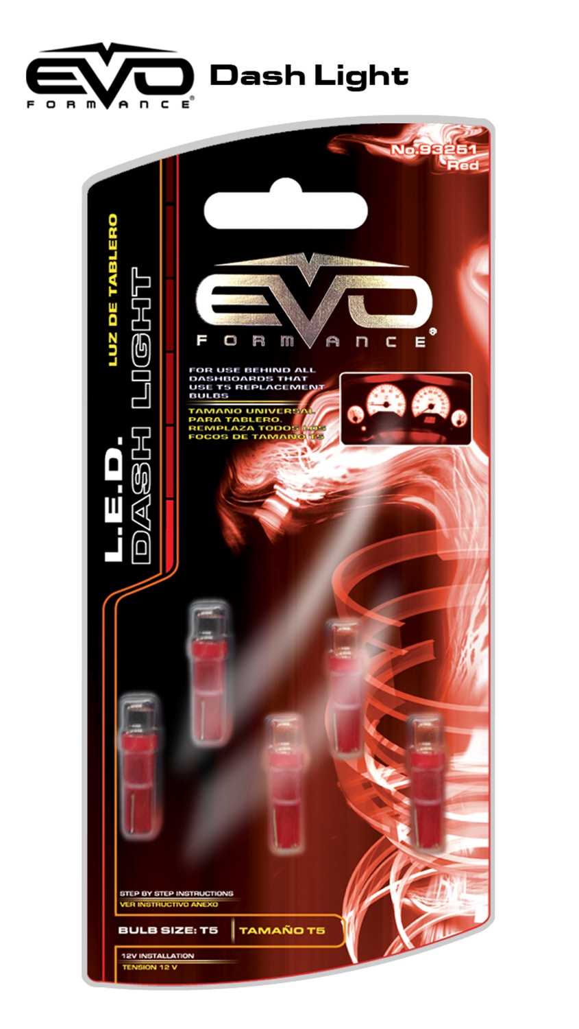 93251 CIPA Mirrors EVO LED Dashboard T-5 Red Bulb