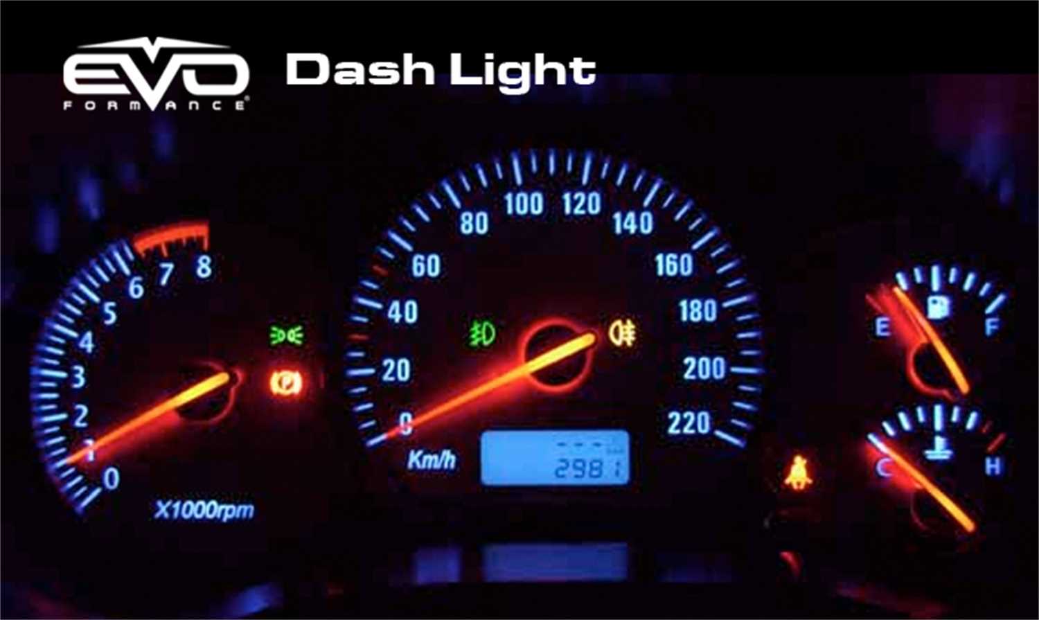 93251 CIPA Mirrors EVO LED Dashboard T-5 Red Bulb