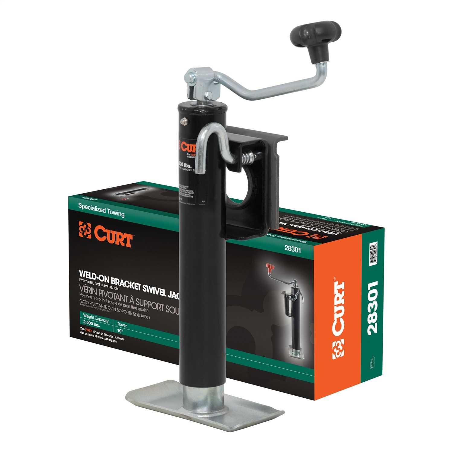 28301 CURT Bracket Mount Swivel Jack