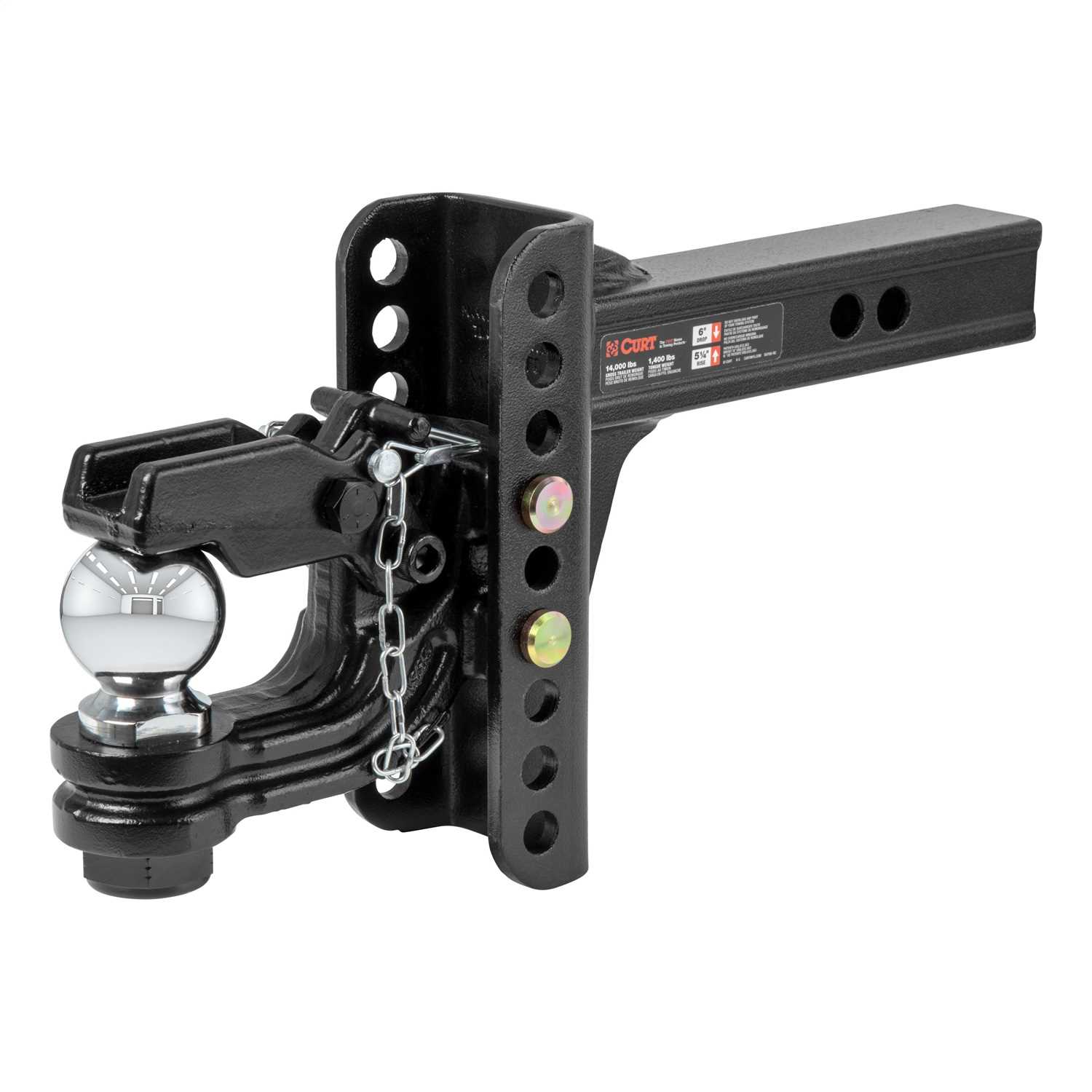 45907 CURT Adjustable Channel Ball Mount