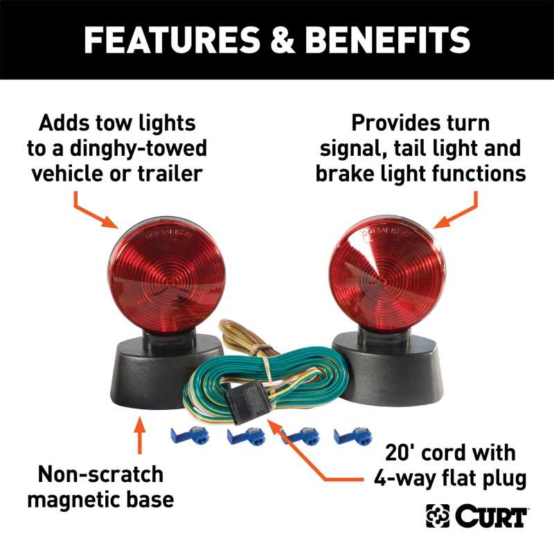 CURT Towing Lights 53204, Truck Accessory Center