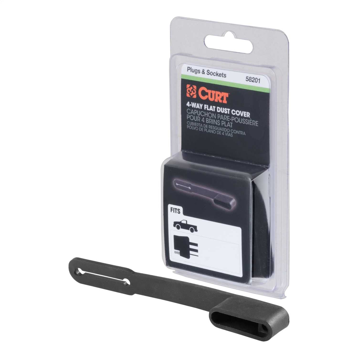 58201 CURT 4-Way Flat Connector Dust Cover