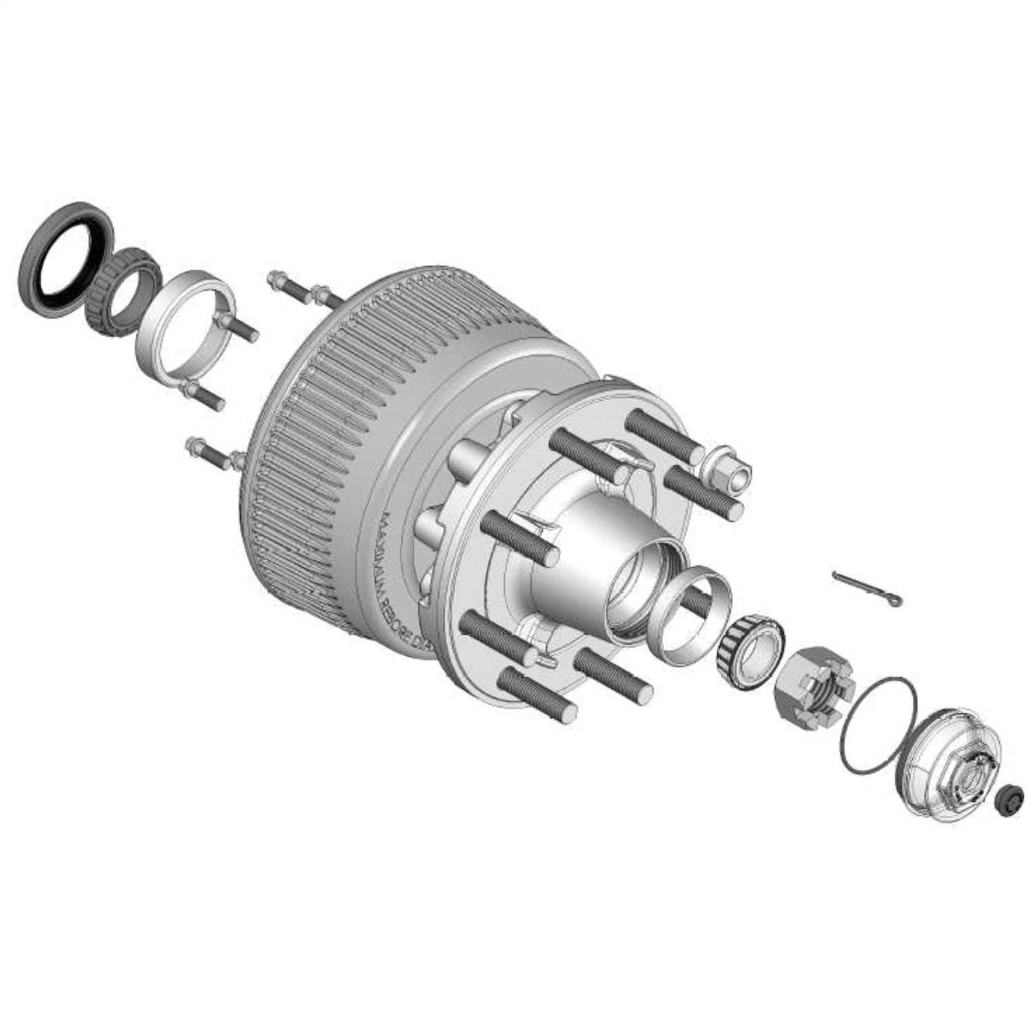 85373828 CURT Lippert Trailer Axle Oil And Dust Cap