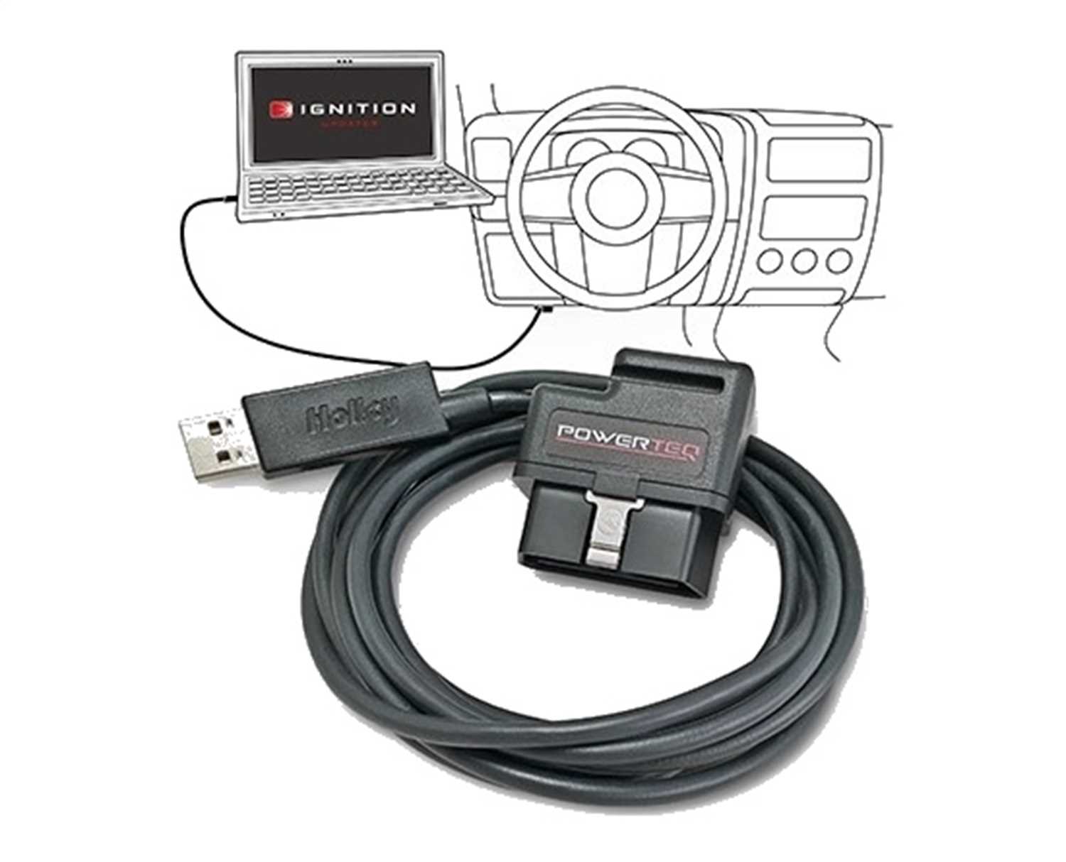 98105 Edge Products Pulsar ODBII Port To USB Update Cable