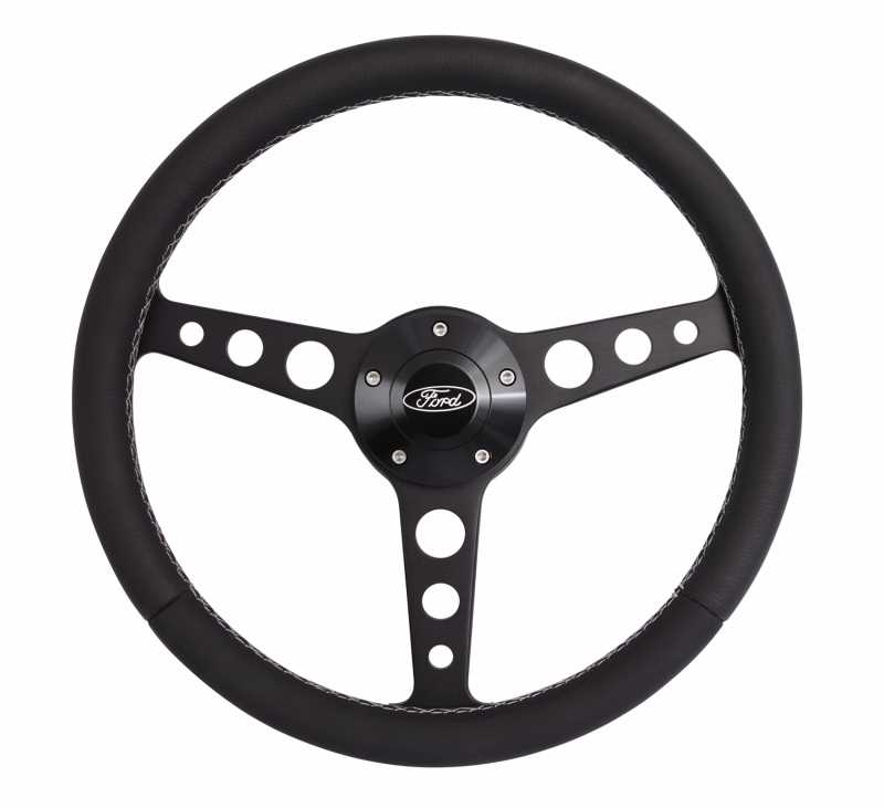 Grant 1927 Classic Series Black Steering Wheel Ford Logo/Install Kit