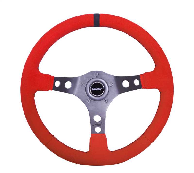 Grant 8515 Ultrasuede Steering Wheel Race Red