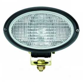 Oval 100 Single Bean Halogen Work Lamp