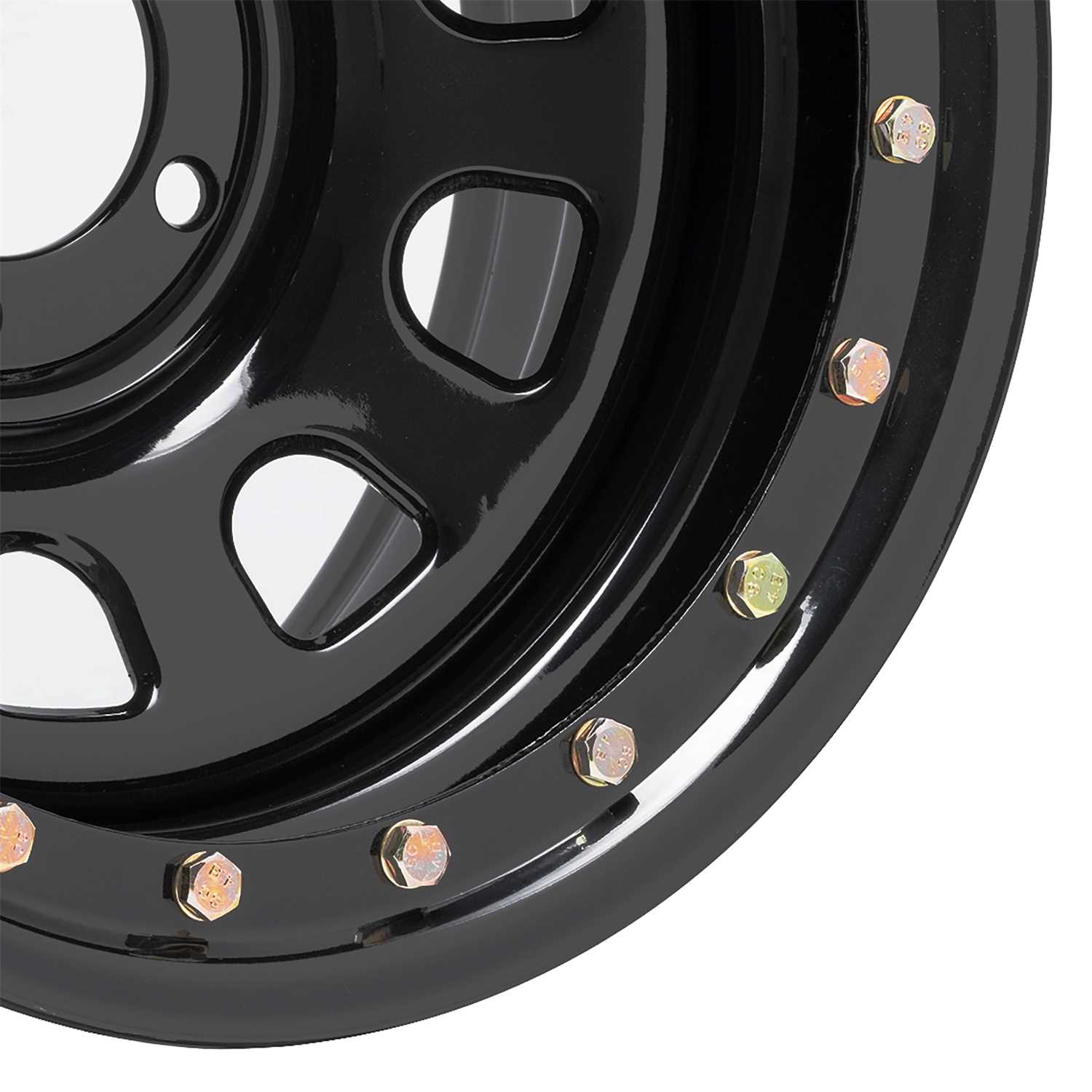 252-5885F Pro Comp Wheels Rock Crawler Series 252 Black D-Window Wheel