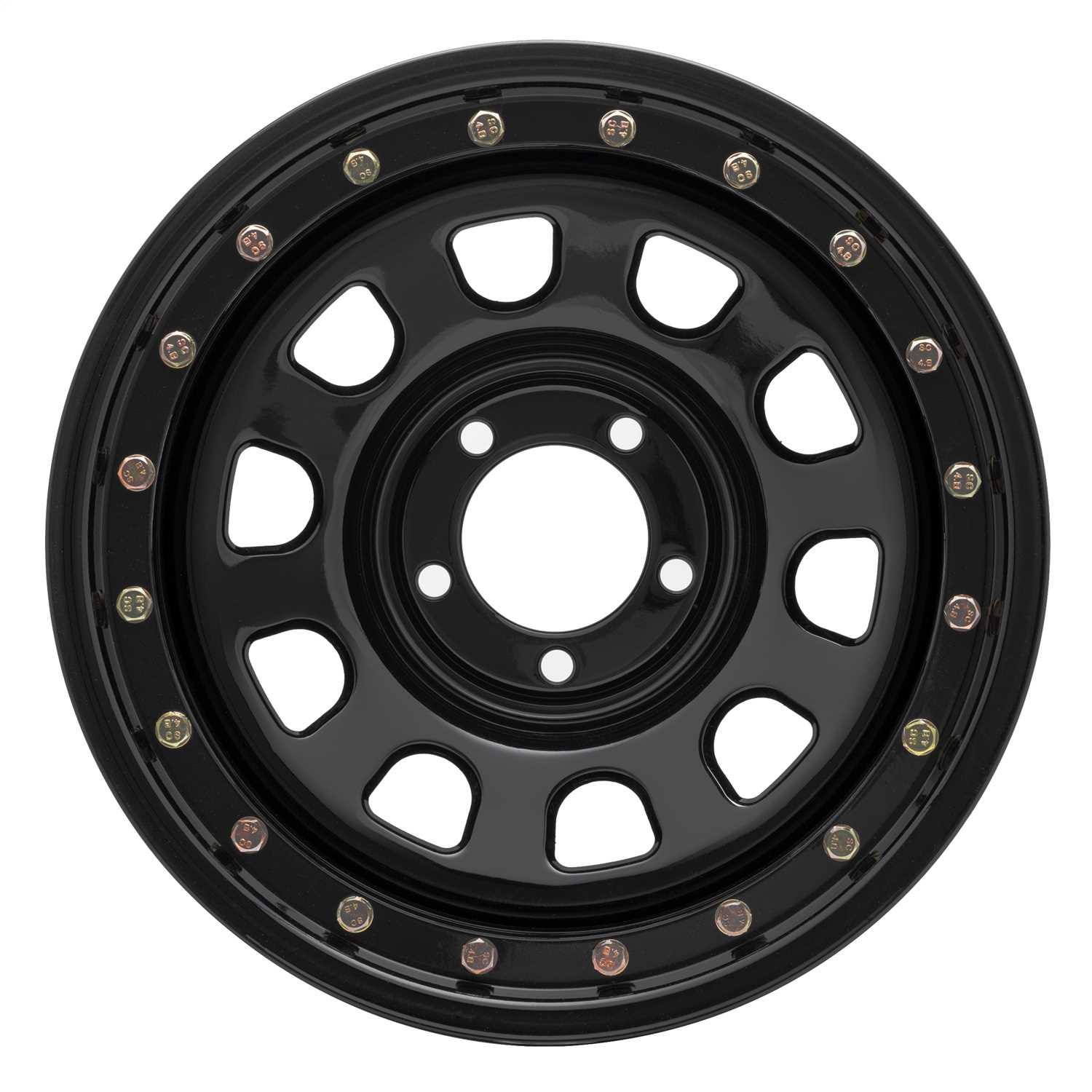 252-5885F Pro Comp Wheels Rock Crawler Series 252 Black D-Window Wheel