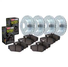 Select - 4 Wheel Brake Kit w/Cross-Drilled And Slotted Rotor 925.40001