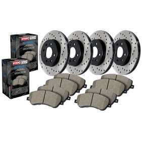 Street - 4 Wheel Disc Brake Kit w/Cross-Drilled Rotor 936.20007
