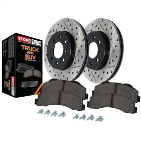 Truck Performance - 2 Wheel Disc Brake Kit w/Drilled And Slotted Rotor 971.34014