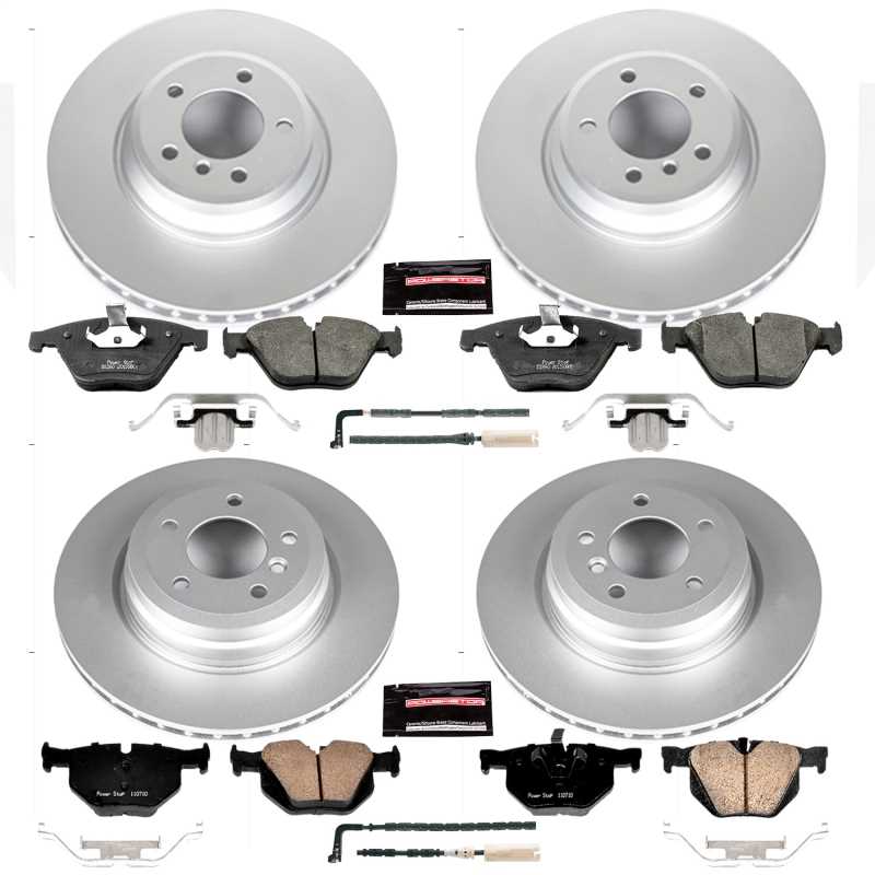 Power Stop Z23 Evolution Sport Brake Kit with Genuine Geomet® Coated Rotors And Z23 Carbon Fiber