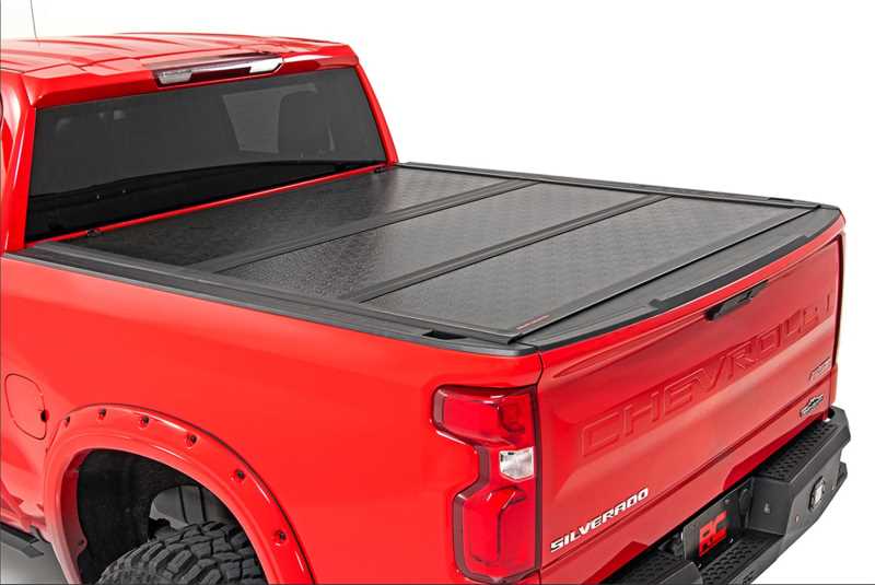 Rough Country Hard TriFold Tonneau Bed Cover 47120580, FBK Offroad