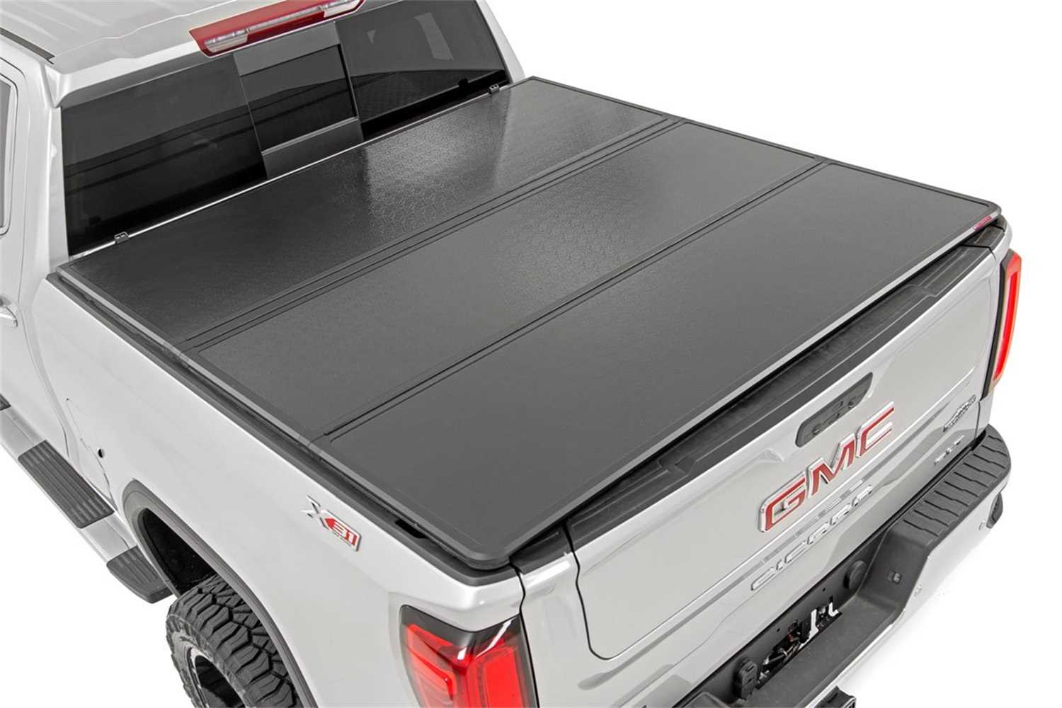 45204651 Rough Country Hard Tri Fold Tonneau Bed Cover Patriot Off Road