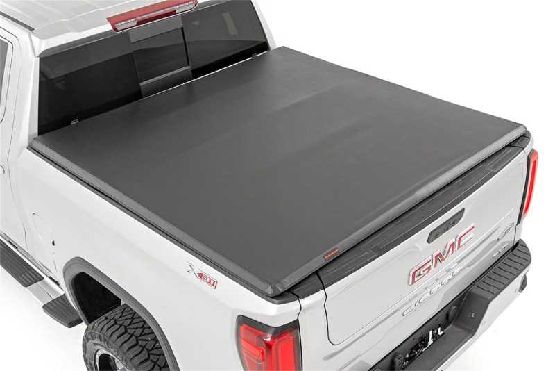 Rough Country Tri Fold Tonneau Cover Rc44308550 Auto Outfitters Noblesville