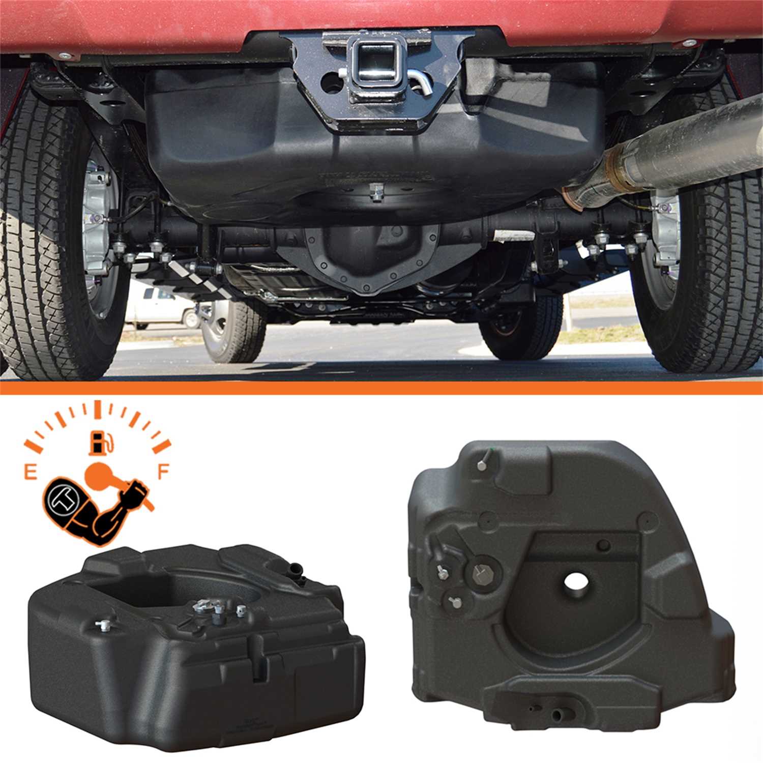4020208 TITAN Fuel Tanks Spare Tire Auxiliary Fuel System