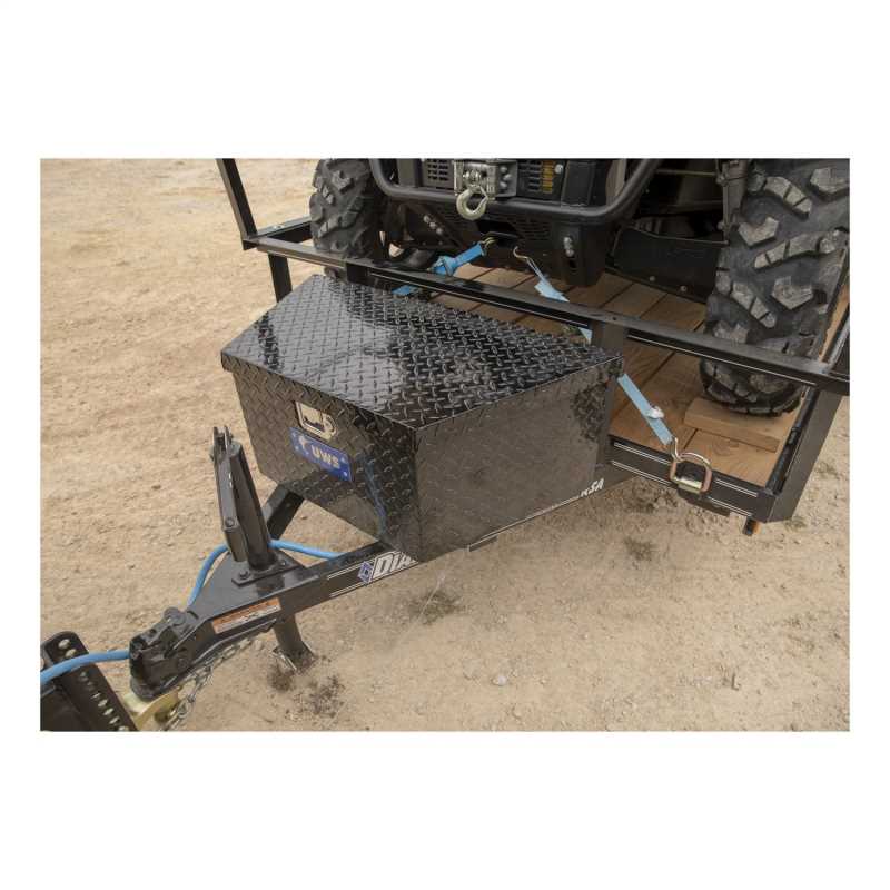 UWS 34 in. Trailer Tongue Box with Low Profile EC20422, Truck Accessory ...