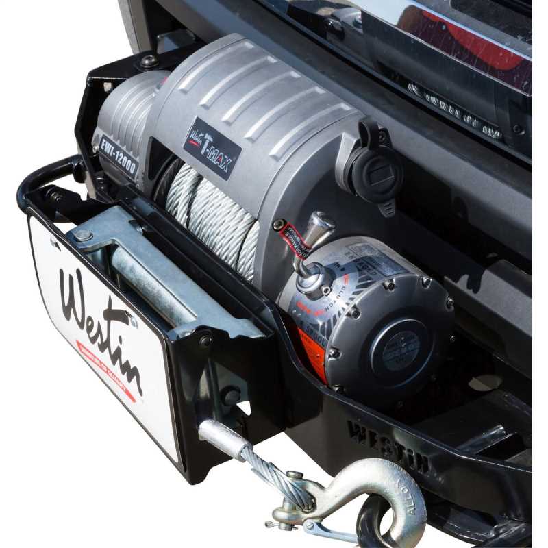 Westin Winch Mount License Plate Relocator 4620055, Everything Vehicle