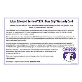 YES Plan Extended Service Warranty YESPOSI